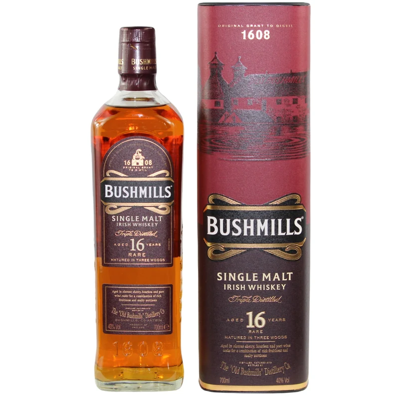 Bushmills 16 Jahre altes Label 40% 0,7l