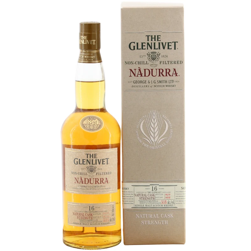 Glenlivet Nadurra 16 Jahre Bottled 04/10 Batch 0410J 54,4% 0,7l