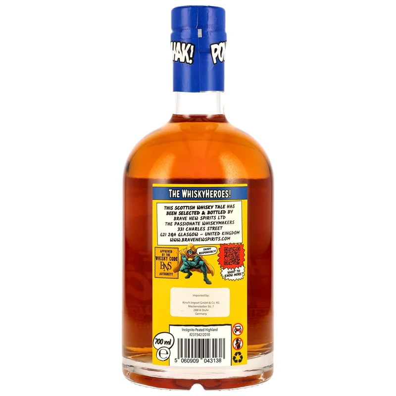Unknown Highlands 15 Jahre Whisky Heroes The Mask Of El Peaton - Brave New Spirits 50,9% 0,7l