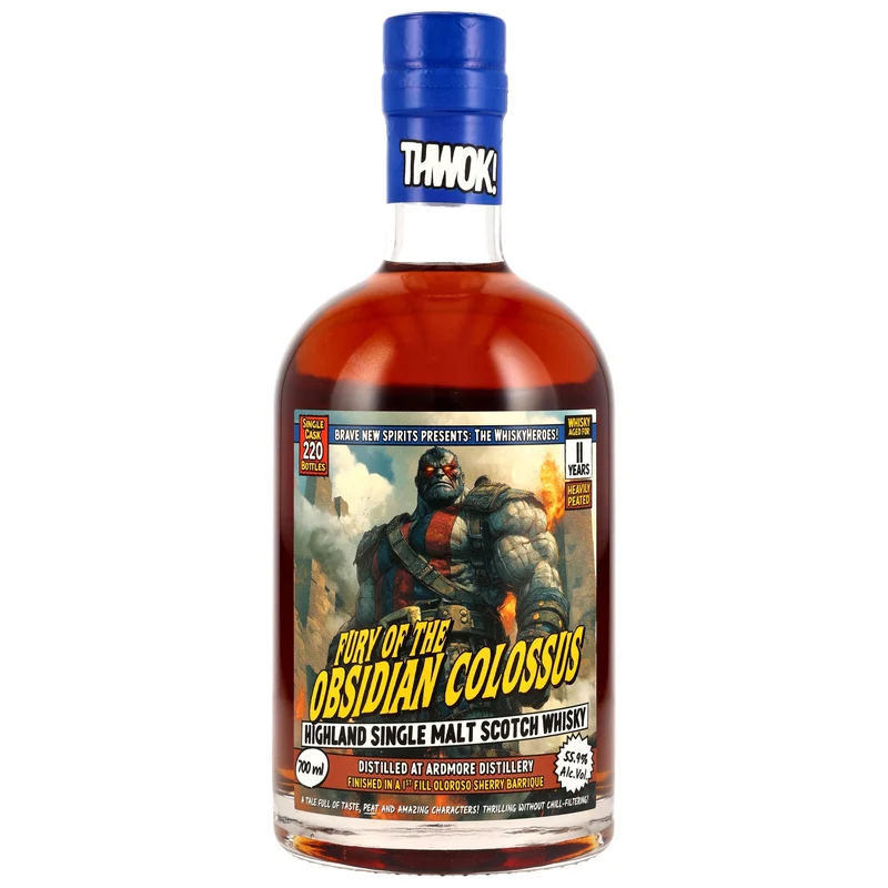 Ardmore 11 Jahre Whisky Heroes Fury Of The Obsidian Colossus - Brave New Spirits 55,9% 0,7l
