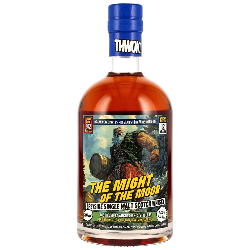 Auchroisk 12 Jahre Whisky Heroes The Might Of The Moor - Brave New Spirits 57,2% 0,7l