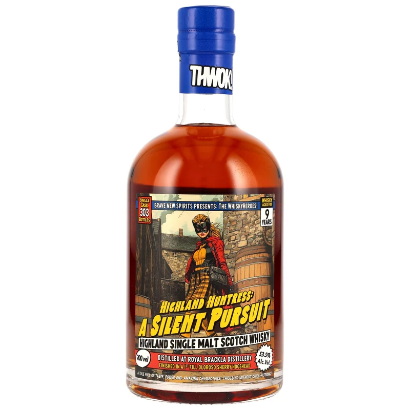 Royal Brackla 9 Jahre Whisky Heroes A Silent Pursuit - Brave New Spirits 53,5% 0,7l