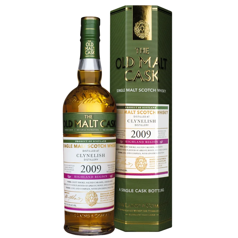 Clynelish 15 Jahre 2009 Old Malt Cask Hunter Laing Single Cask Bottling 50% 0,7l