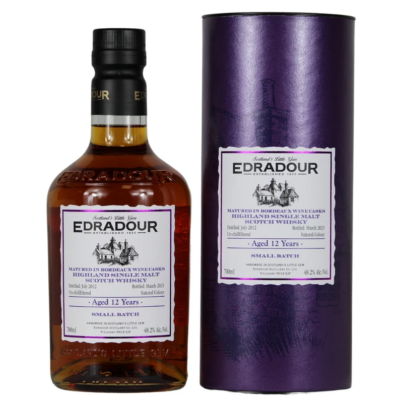 Edradour 12 Jahre 2012/2025 Bordeaux Cask Matured 48,2% 0,7l