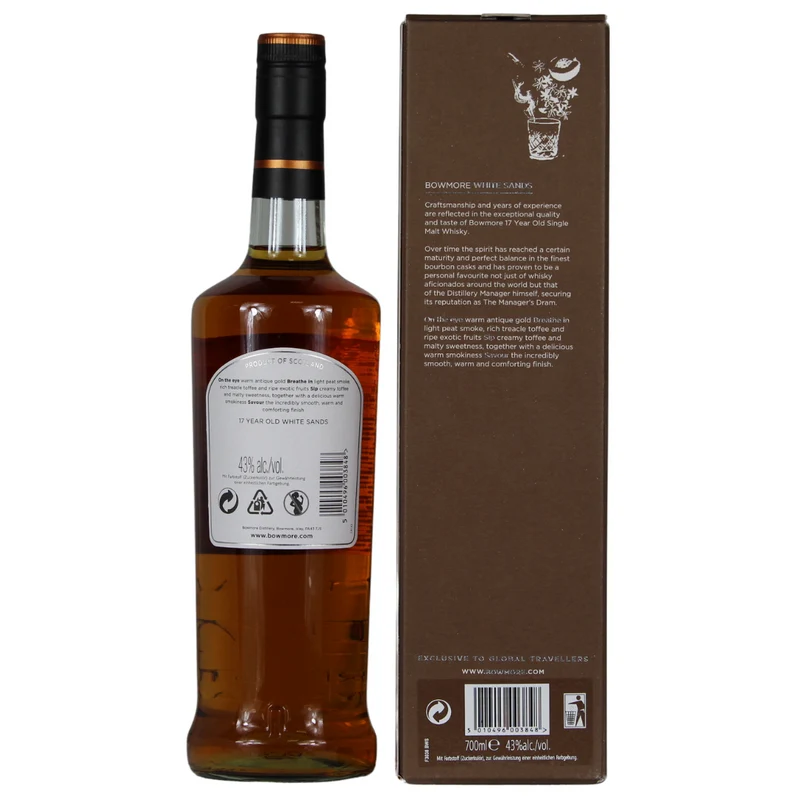 Bowmore 17 Jahre White Sands 43% 0,7l