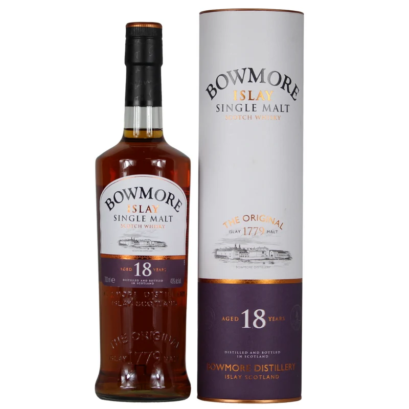 Bowmore 18 (alte Abfüllung in Tube vor 2014) 43% 0,7l
