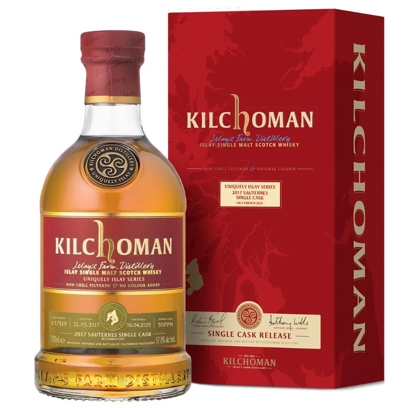 Kilchoman Sauternes Cask 2017 Uniquely Islay Series AN T-EARRACH 2025 57,8% 0,7l