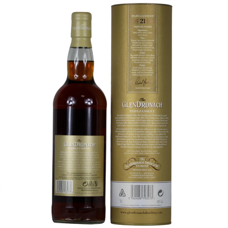 Glendronach 21 Jahre Parliament (Bottled 2019) 48% 0,7l