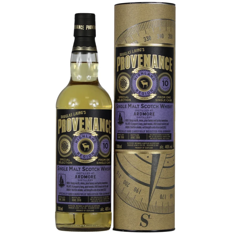 Ardmore 10 Jahre Douglas Laing´s Provenance 46% 0,7l
