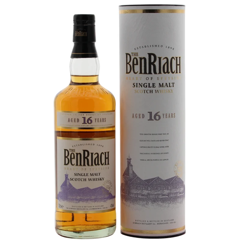 BenRiach 16 Jahre (Bottled 2015) 43% 0,7l
