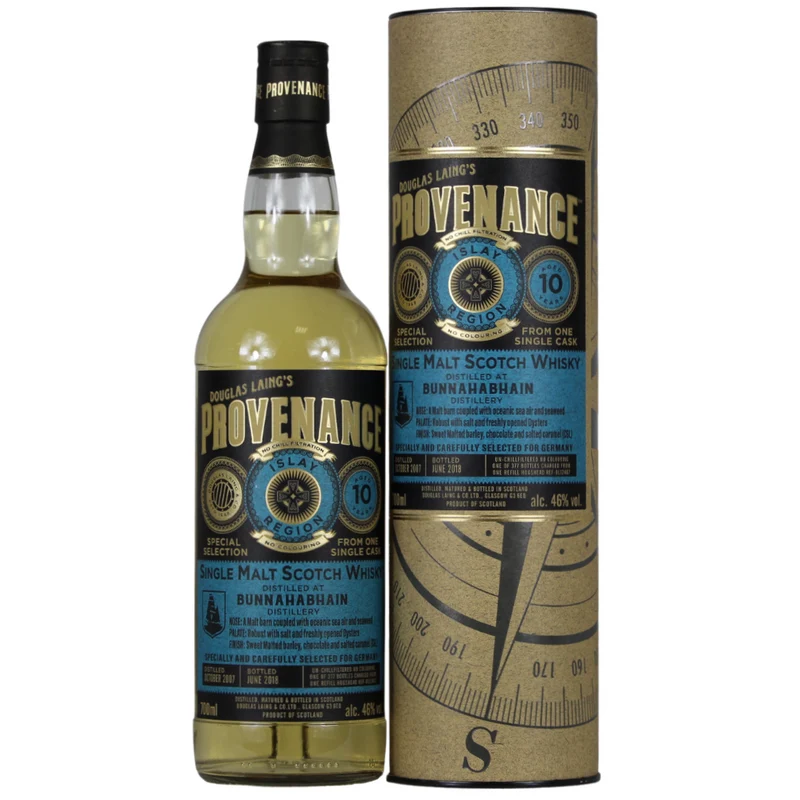 Bunnahabhain 10 Jahre Douglas Laing´s Provenance 46% 0,7l
