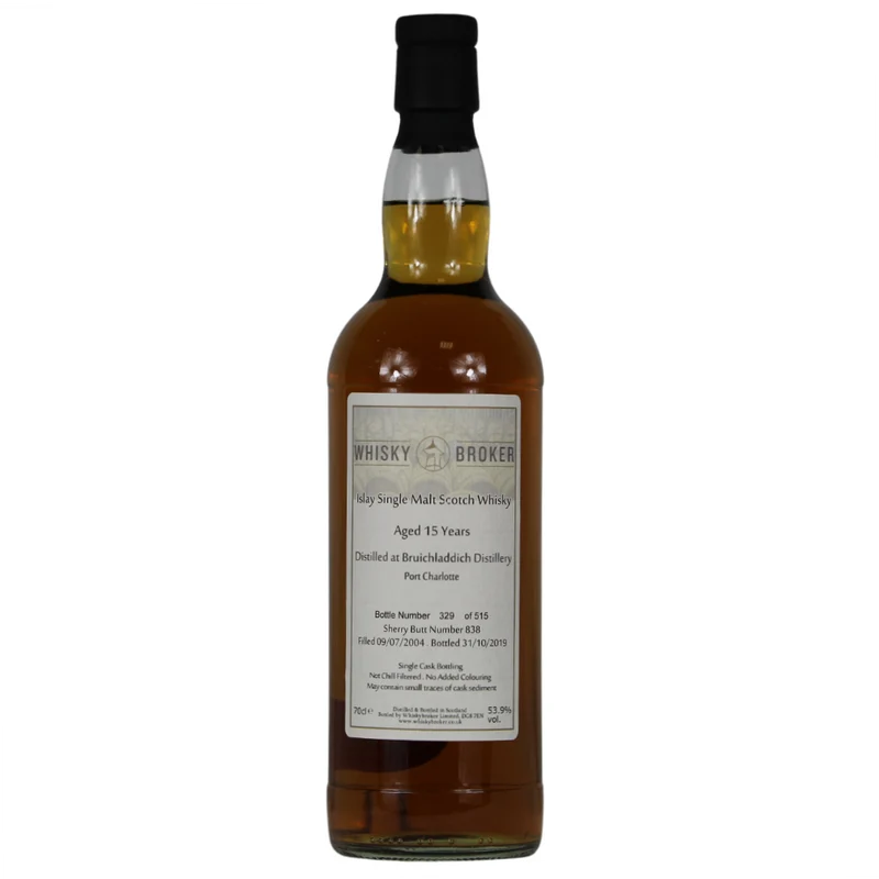 Bruichladdich (Port Charlotte) 15 Jahre 2004/2019 Whisky Broker 53,9% 0,7l