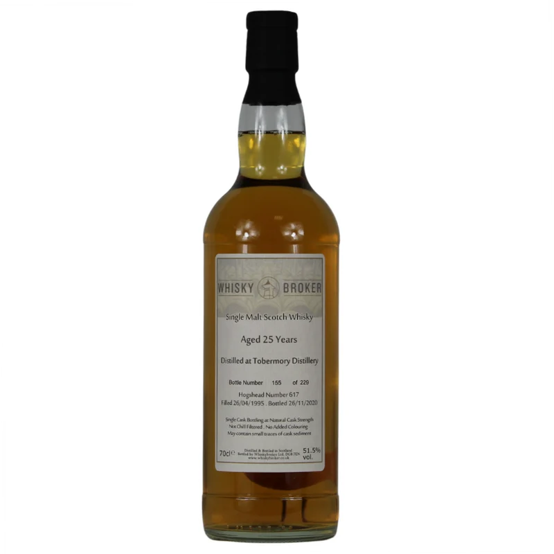 Tobermory 25 Jahre 1995/2020 Whisky Broker 51,5% 0,7l