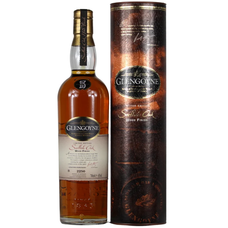 Glengoyne 15 Jahre Scottish Oak Wood Finish Limited Edition Bottle Nr. B 2250 43% 0,7l