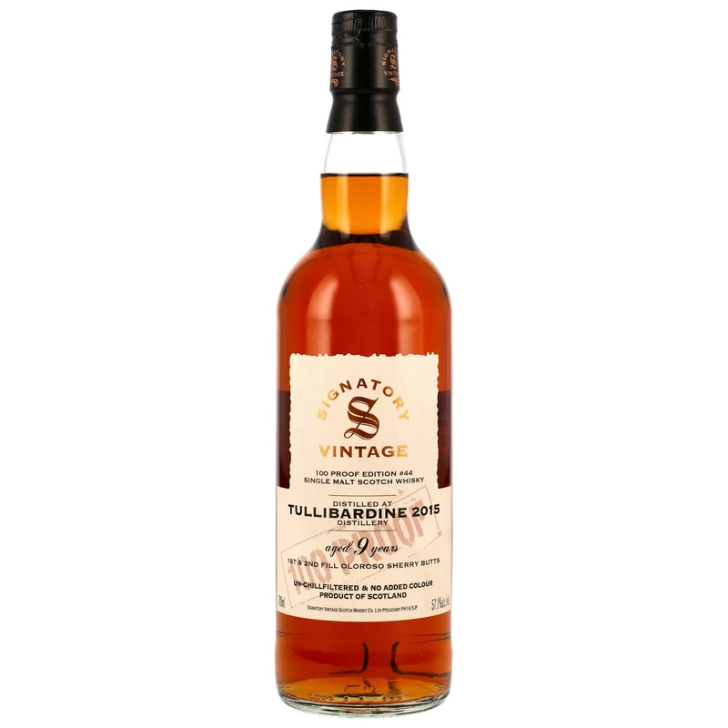 Tullibardine 9 Jahre 2015/2025 SV 100 Proof Edition #44 57,1% 0,7l