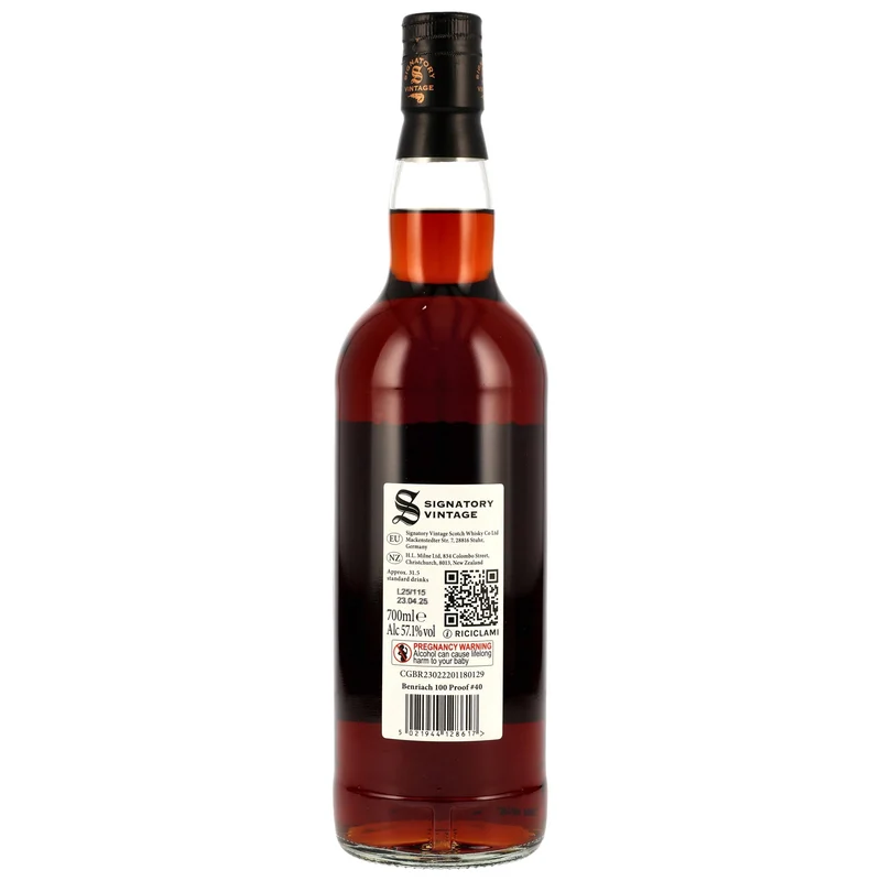 Benriach 10 Jahre 2014/2025 SV 100 Proof Edition #40 57,1% 0,7