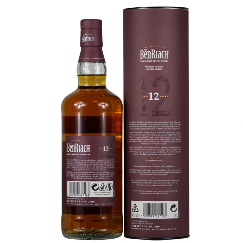 Benriach 12 Jahre Sherry Wood Bottled 2019 46% 0,7l