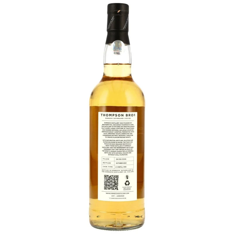Glentauchers 18 Jahre 2006/2024 Thompson Bros. 52,4% 0,7l