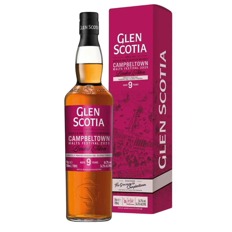 Glen Scotia 9 Jahre Campbeltown Malts Festival 2025 Ribera del Duero Finish 54,3% 0,7l