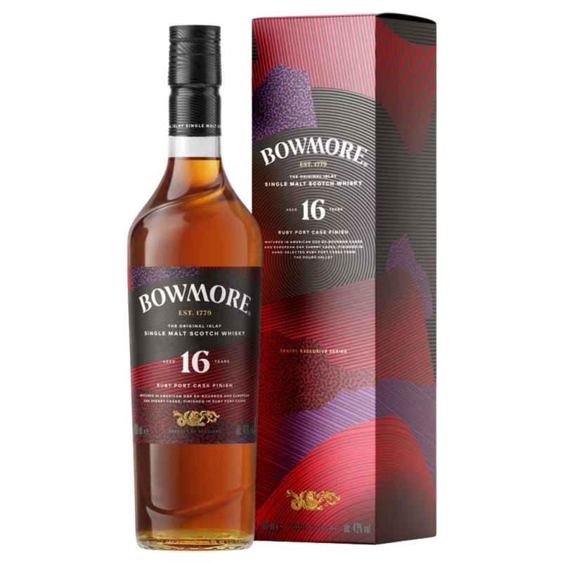 Bowmore 16 Jahre Ruby Port Cask Finish 43% 0,7l