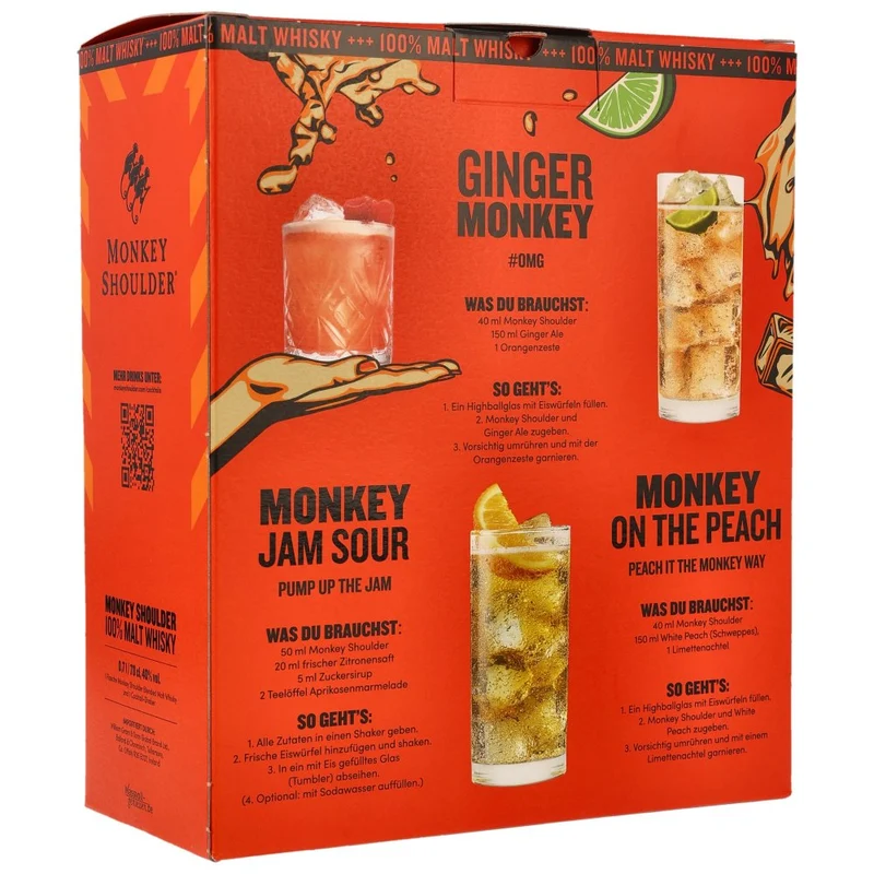 Monkey Shoulder + Shaker Blended Malt Scotch Whisky 40% 0,7 l