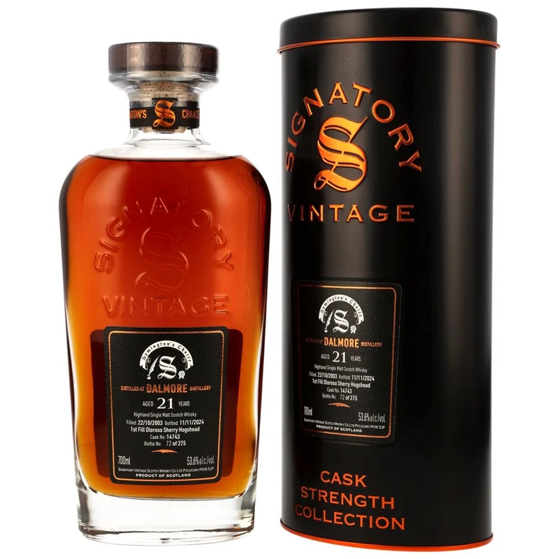 Dalmore 21 Jahre 2003/2024 SV Symingtons Choice Cask #14743 53,6% 0,7l