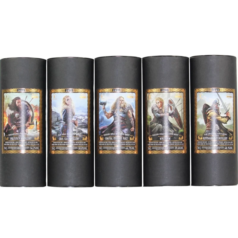 Signatory Vintage Vikings Set 56,2-68,1% 5x 0,7l