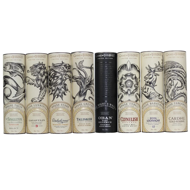 Diageo Game of Thrones Set 40-51,2% 8x 0,7l