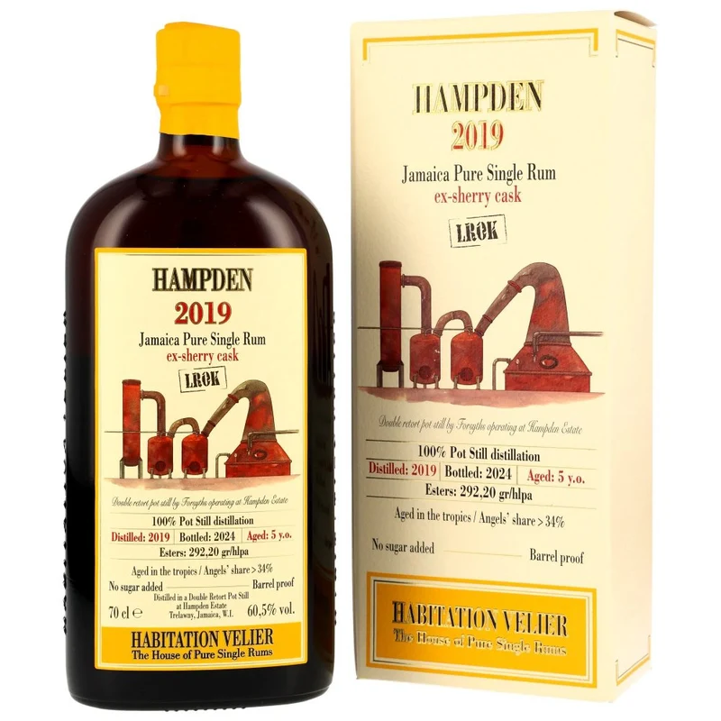 Hampden 5 Jahre Forsyths 2019 Habitation Velier 60,5% 0,7l