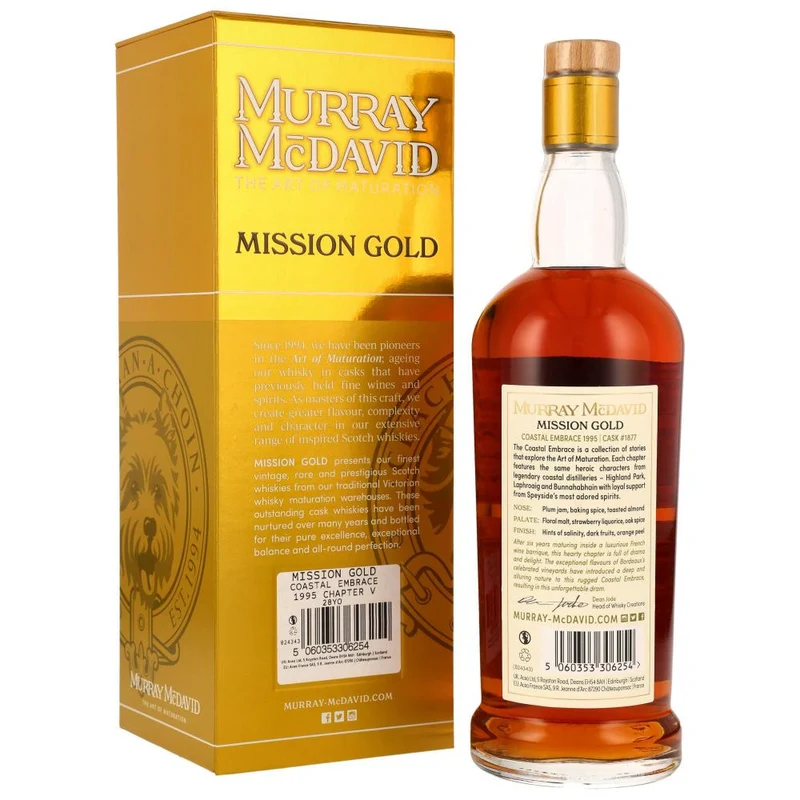 Coastal Embrace 28 Jahre Pauillac Wine Cask Murray McDavid 52,2% 0,7l