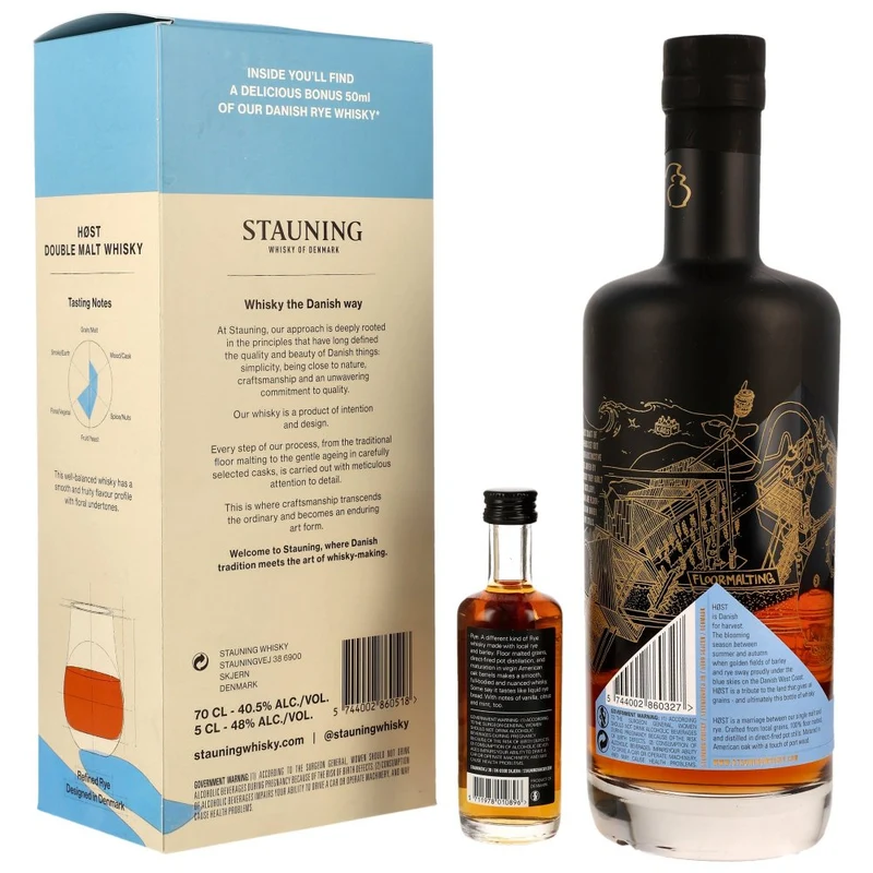 Stauning Host + Stauning Rye Mini Geschnkset Danish Whisky 40,5% 0,75l