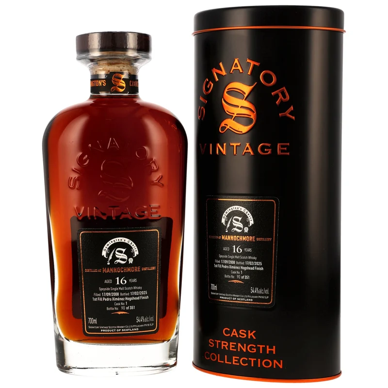 Mannochmore 16 Jahre 2008/2025 SV Symingtons Choice 54,4% 0,7l