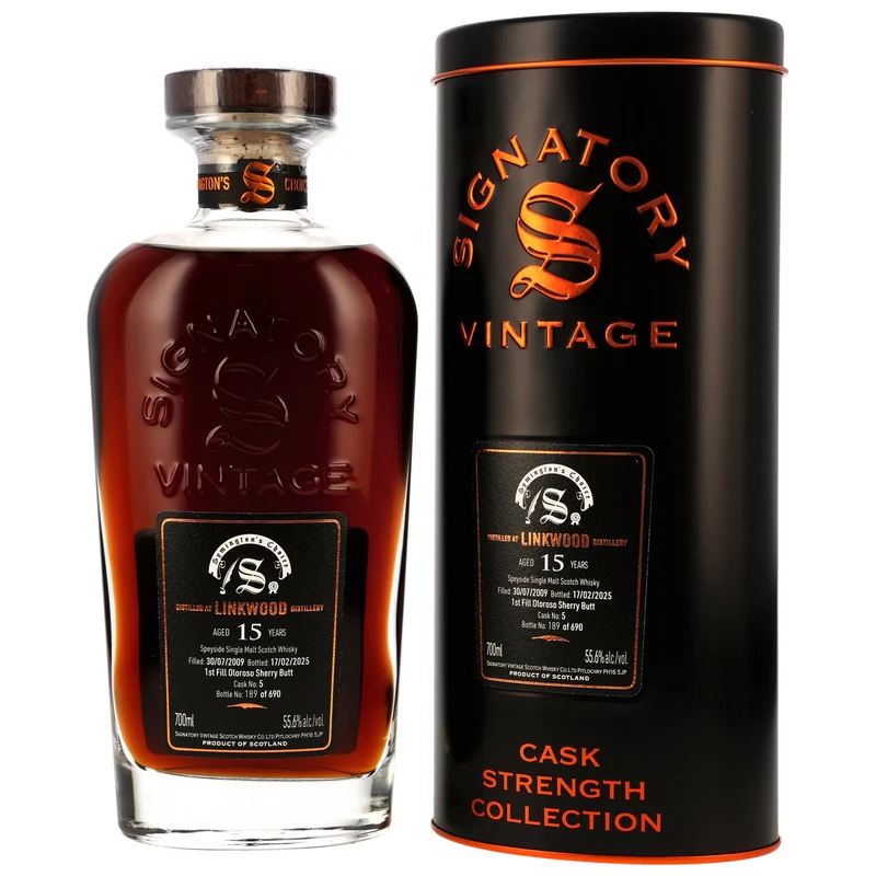 Linkwood 15 Jahre 2009/2025 SV Symingtons Choice Cask #5 55,6% 0,7l