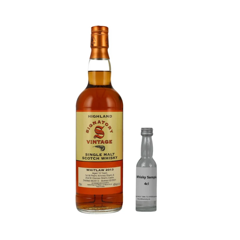 SAMPLE 4cl Whitlaw 10 Jahre 2013/2024 Signatory Vintage 46%