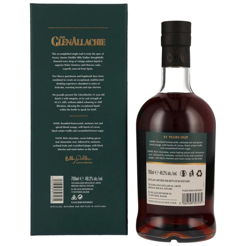 GlenAllachie 21 Jahre Batch 5 Cask Strength 49,2% 0,7l