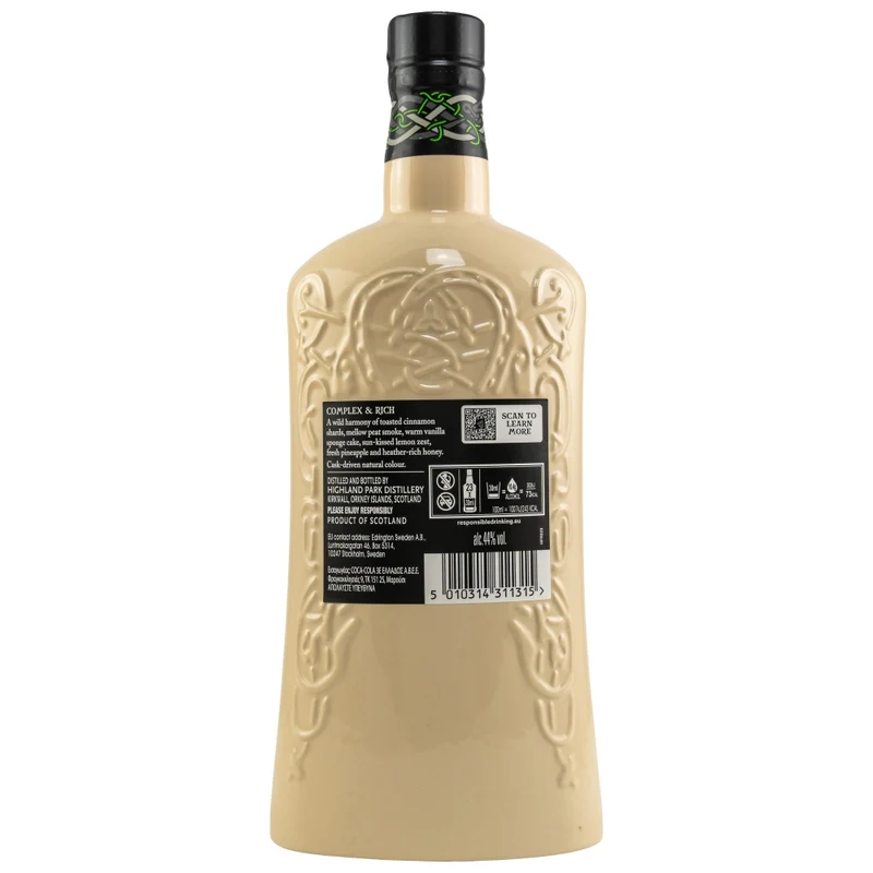 Highland Park 15 Jahre Viking Heart Keramikflasche 44% 0,7l