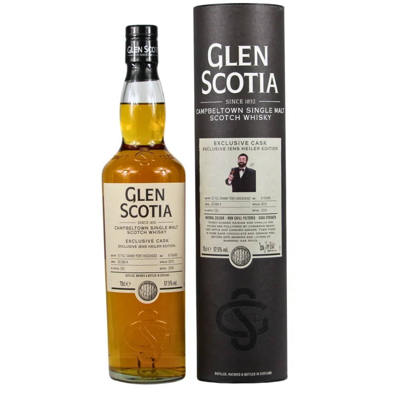 Glen Scotia 8 Jahre Exclusive Cask Tawny Port Cask #23/390-4 57,5% 0,7l