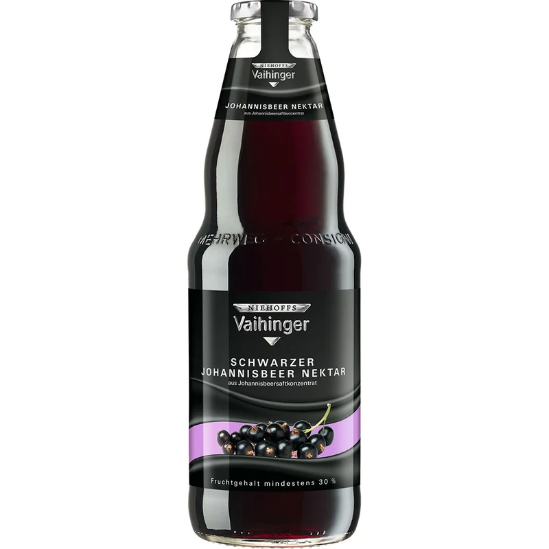 Vaihinger Schwarzer Johannisbeer Nekat 6x 1 Liter (MEHRWEG)