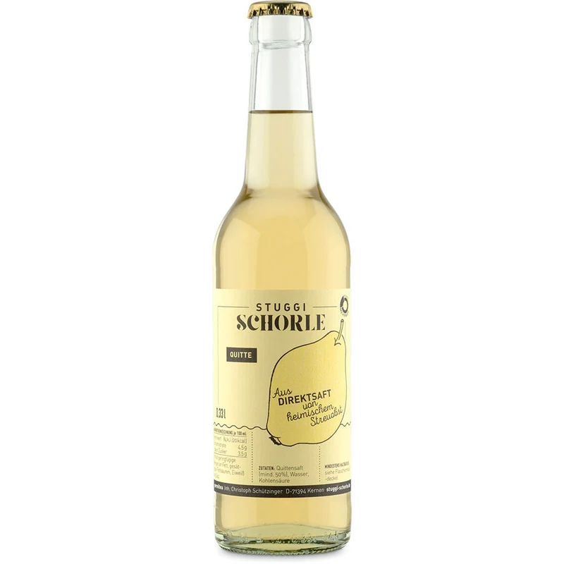 Stuggi Schorle Quitte 24x 0,33 Liter (MEHRWEG)