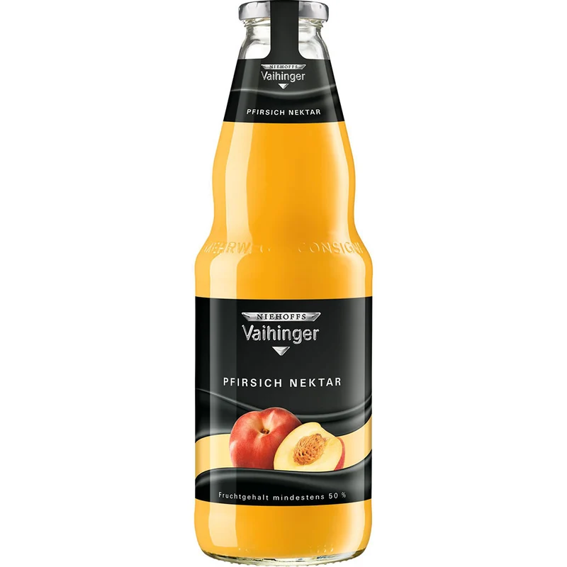 Vaihinger Pfirsich Nektar 6x 1 Liter (MEHRWEG)