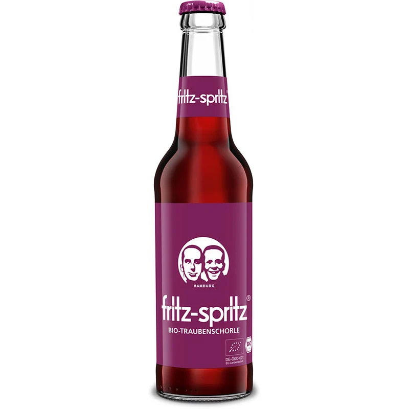 Fritz Spritz Bio Traubensaftschorle 24x 0,33 Liter (MEHRWEG)