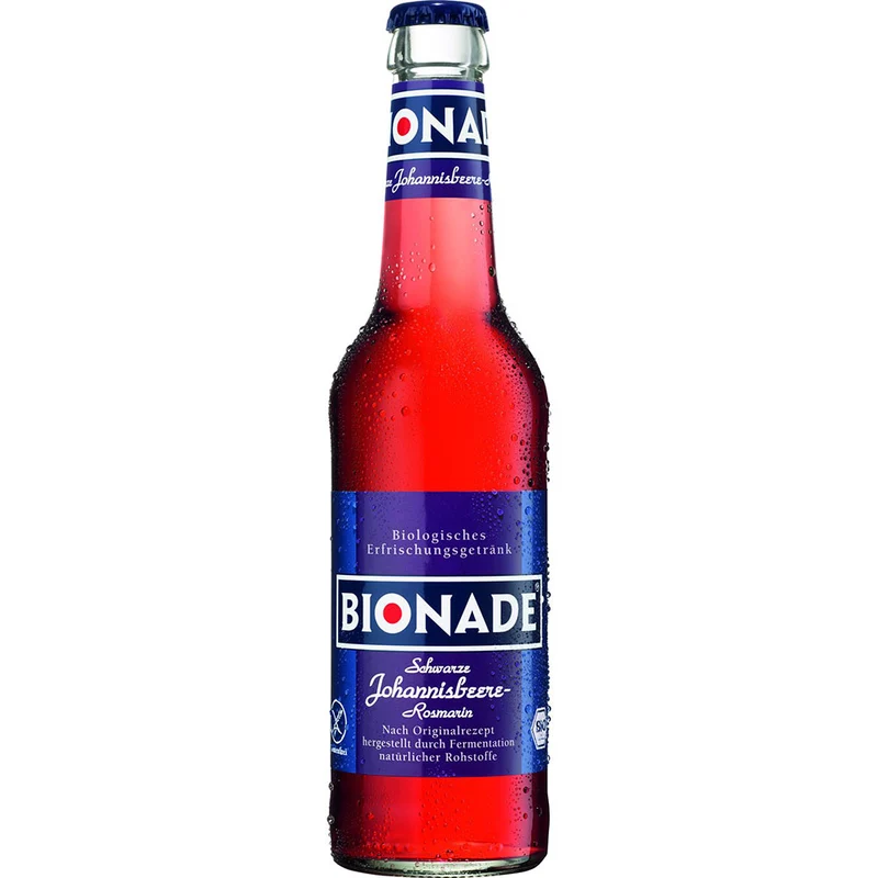 Bionade Schwarze Johannisbeere Rosmarin Bio 12x 0,33 Liter (MEHRWEG)