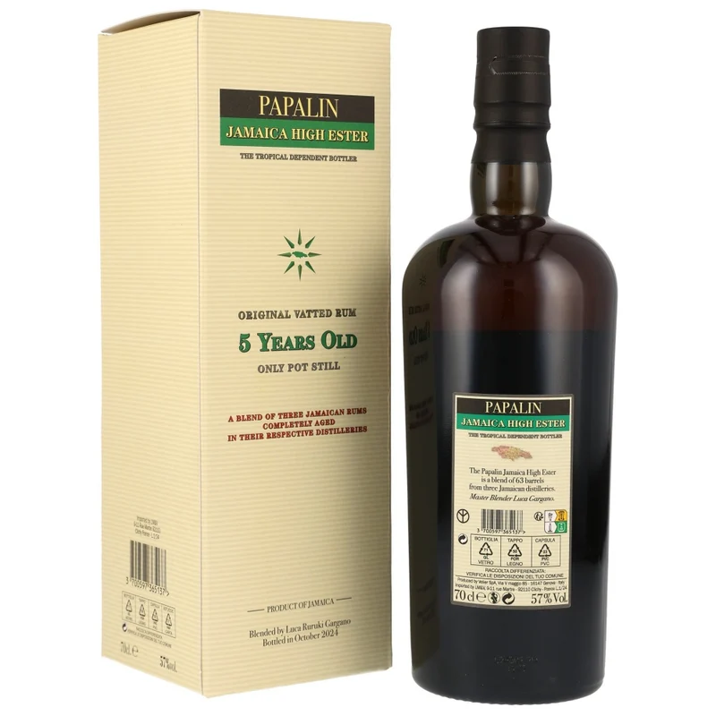 Papalin 5 Jahre Jamaica High Ester Overproof Rum 57% 0,7l