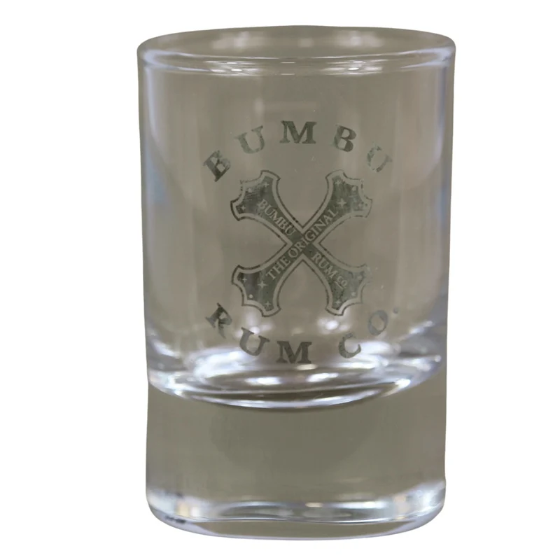 Bumbu Shot Glas mit Aufdruck