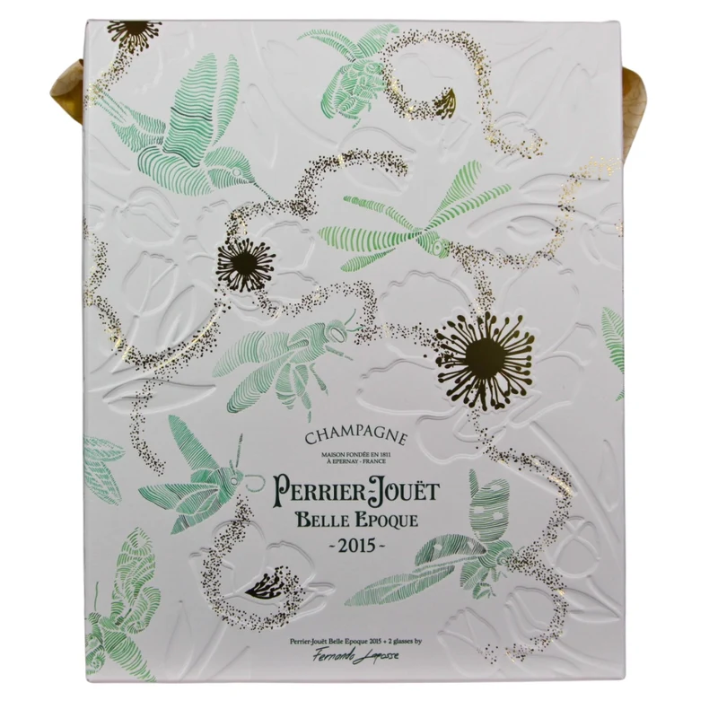 Perrier Jouet Belle Epoque 2015 Brut Champagner 12,5% 0,75l + 2 Gläser