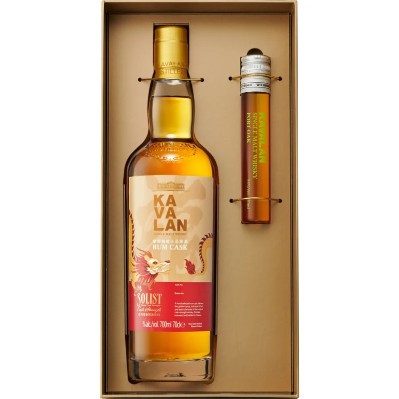 Kavalan Solist Rum Cask 52,4% 0,7l + Miniatur Kavalan Port Oak 54% 5cl