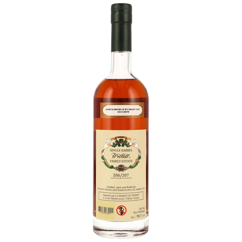 Willett 7 Jahre Family Estate Rye Whiskey Single Barrel #2611 54,7% 0,7l