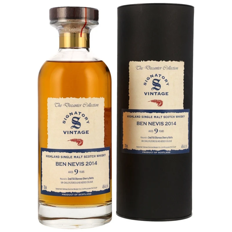 Ben Nevis 9 Jahre 2014/2024 SV Ibisco Decanter 46% 0,7l