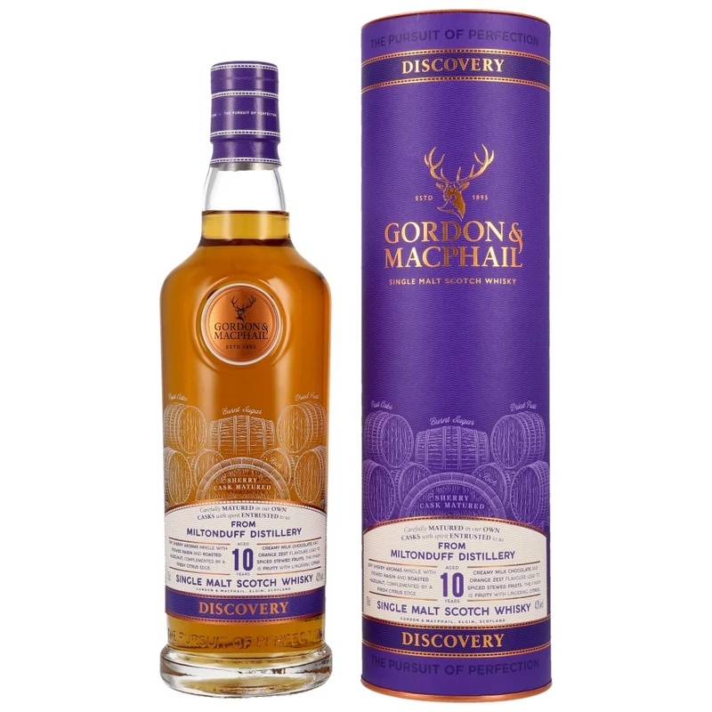 Miltonduff 10 Jahre Gordon & MacPhail Discorvery 43% 0,7l