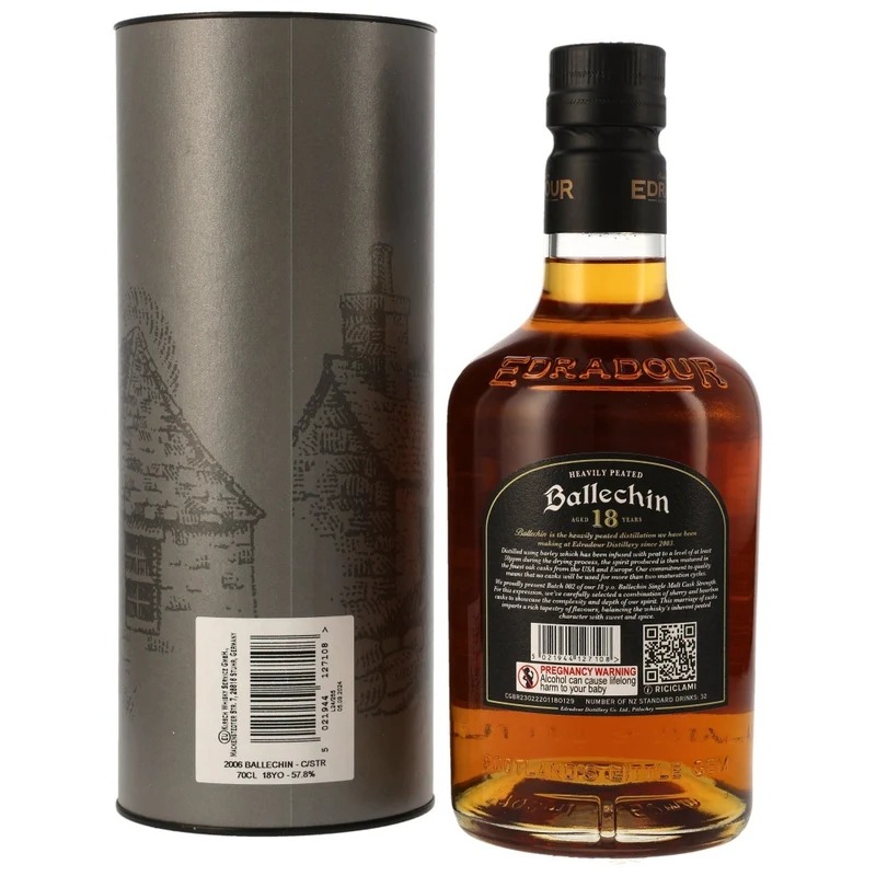 Ballechin 18 Jahre Cask Strength Batch 2 57,8% 0,7l